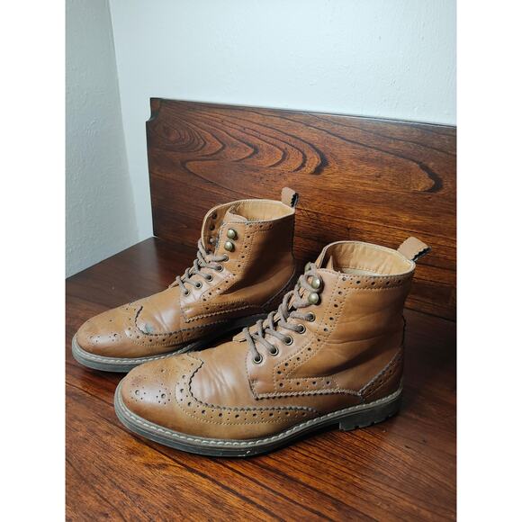 XRay Astor Wingtip Men Brown Boots US 8 Really Comfortable - Picture 1 of 5